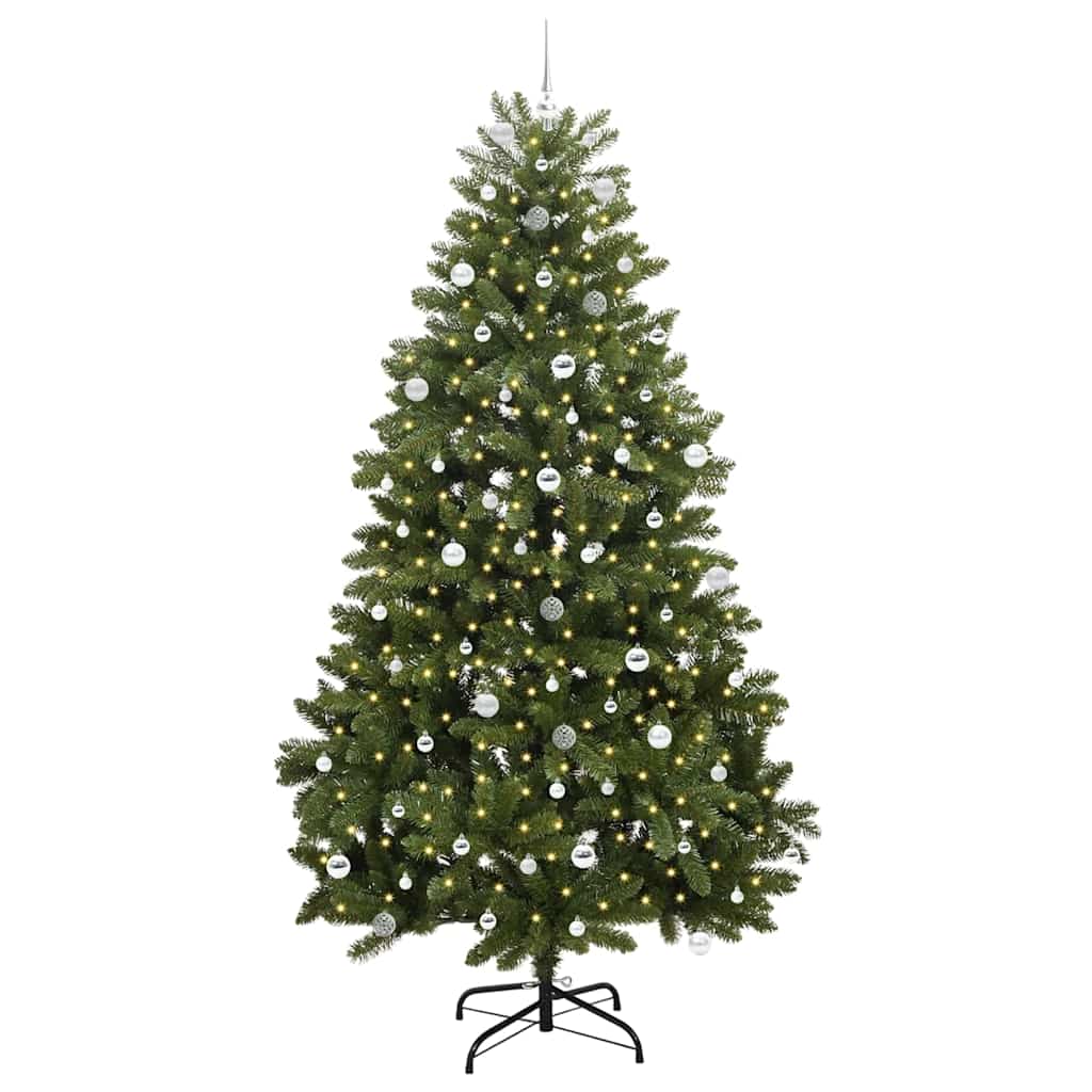Künstlicher Weihnachtsbaum Grün 240 cm PVC und Metall