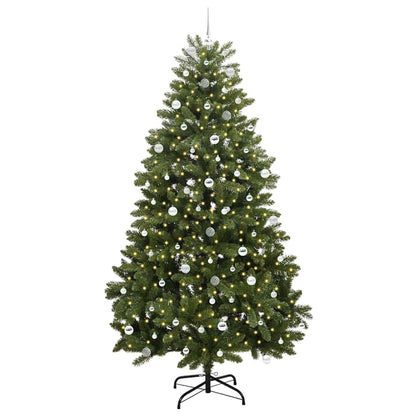 Künstlicher Weihnachtsbaum Grün 240 cm PVC und Metall