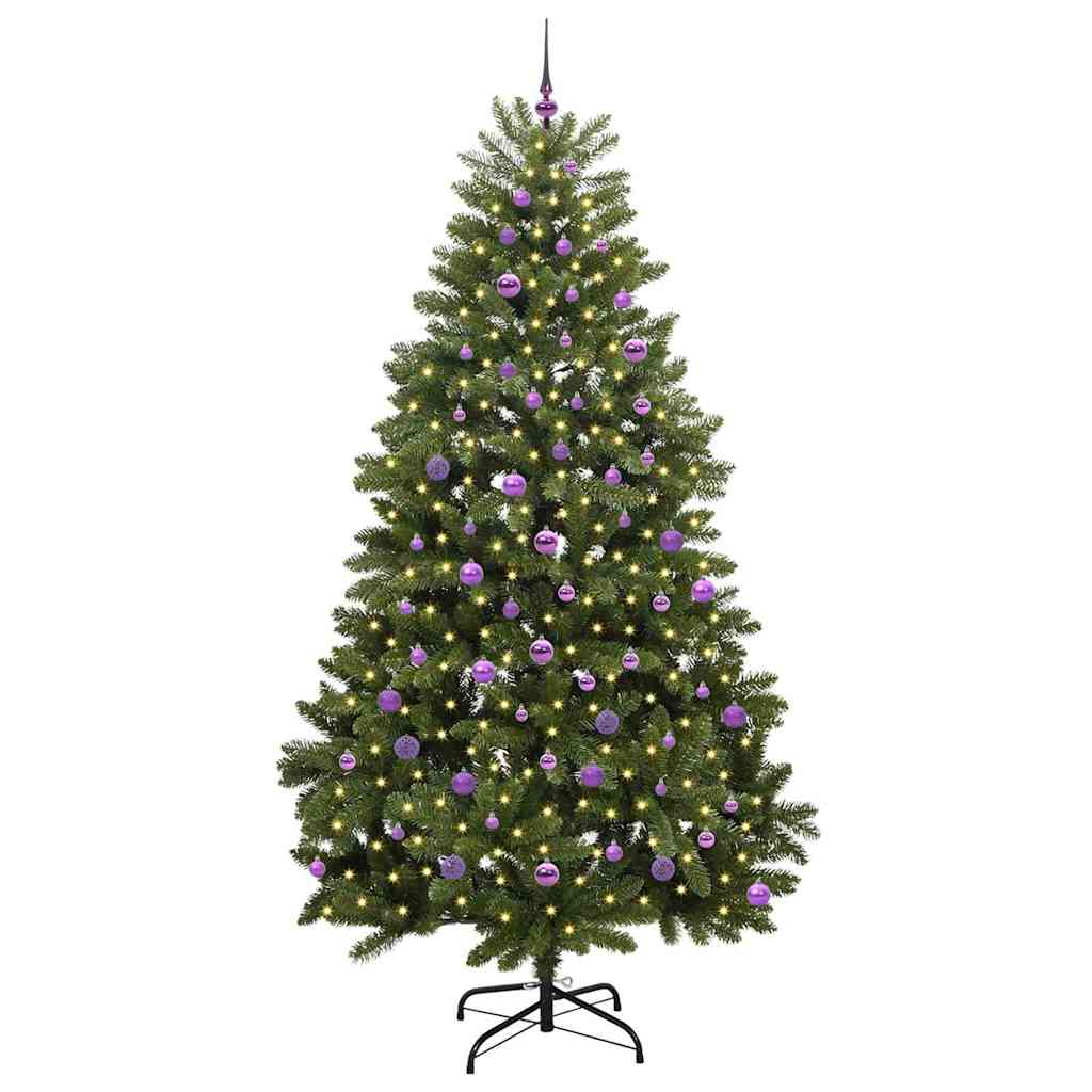Künstlicher Weihnachtsbaum Grün 240 cm PVC und Metall