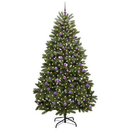 Künstlicher Weihnachtsbaum Grün 240 cm PVC und Metall