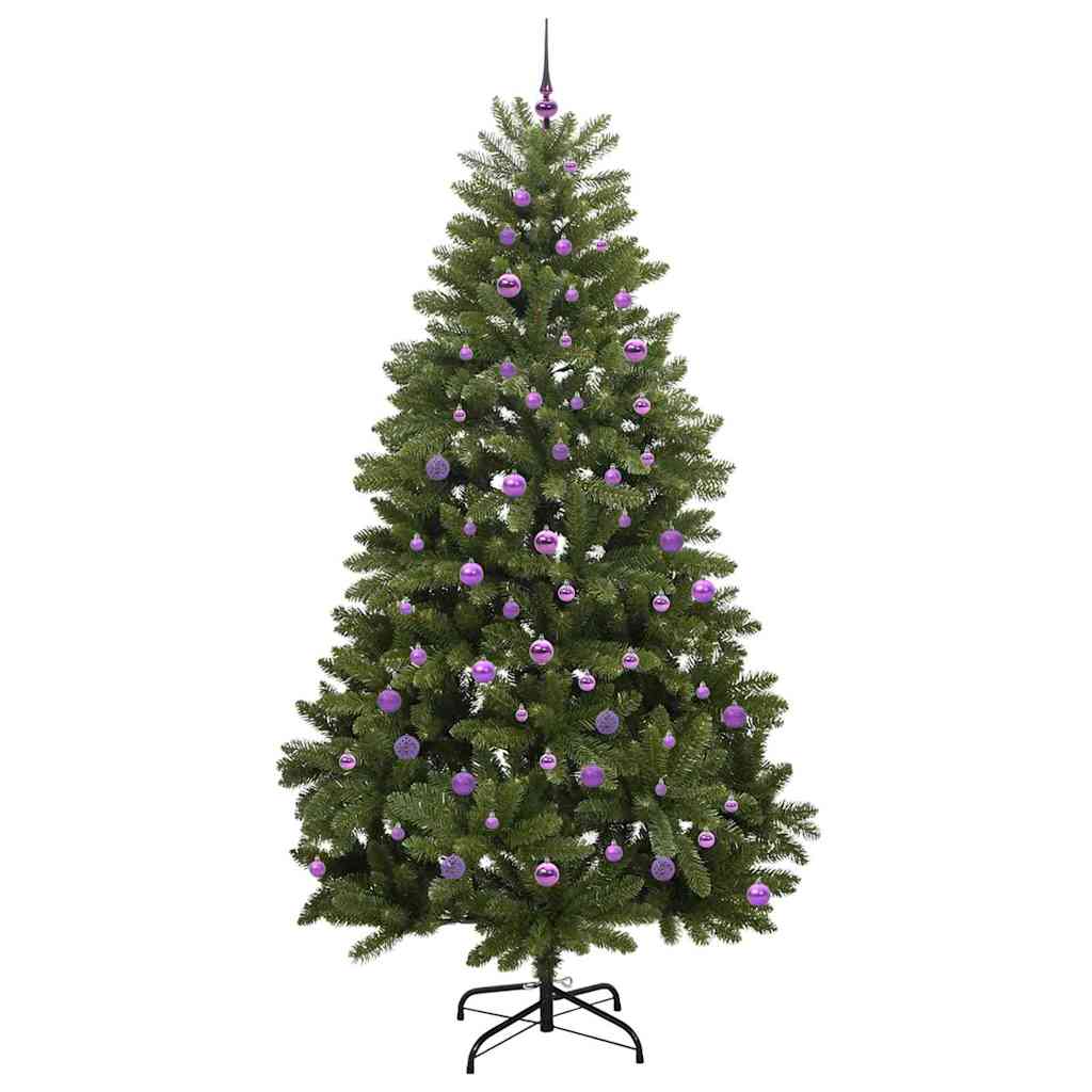 Künstlicher Weihnachtsbaum Grün 240 cm PVC und Metall