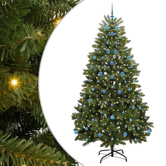 Künstlicher Weihnachtsbaum Grün 240 cm PVC und Metall