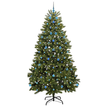 Künstlicher Weihnachtsbaum Grün 240 cm PVC und Metall