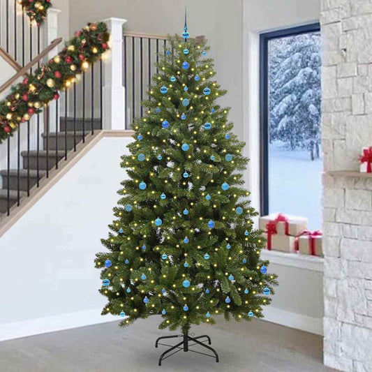 Künstlicher Weihnachtsbaum Grün 270 cm PVC und Metall