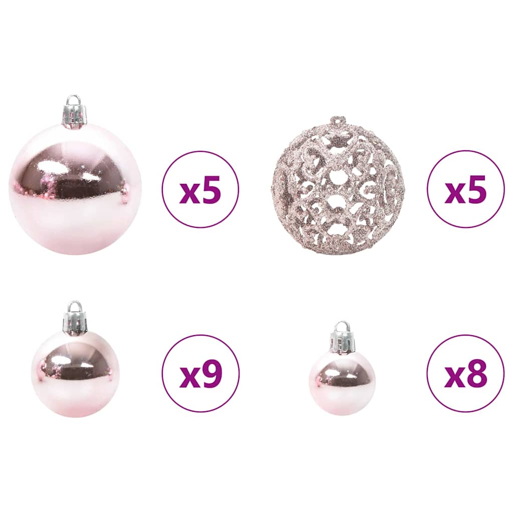 Künstlicher Weihnachtsbaum Grün und Weiß 150 cm PVC und Metall