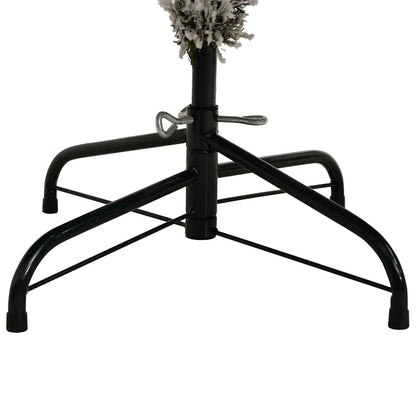 Künstlicher Weihnachtsbaum Grün und Weiß 210 cm PVC und Metall