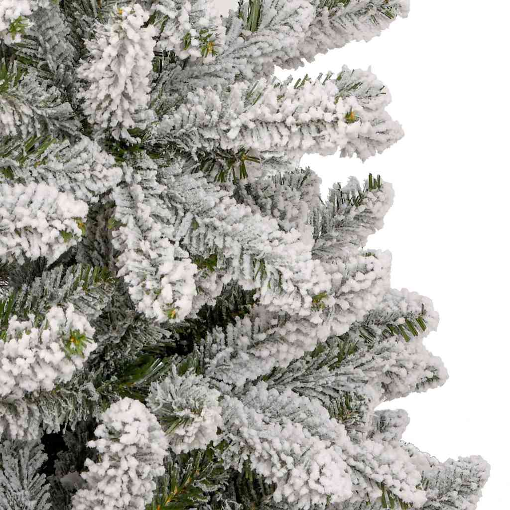 Künstlicher Weihnachtsbaum Grün und Weiß 240 cm PVC und Metall