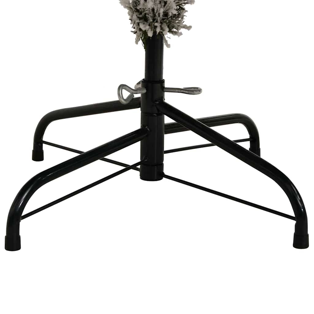 Künstlicher Weihnachtsbaum Grün und Weiß 300 cm PVC und Metall