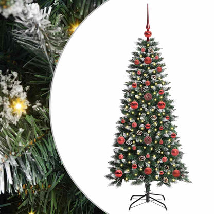 Künstlicher Weihnachtsbaum mit 150 LEDs mit Ständer Grün 120 cm