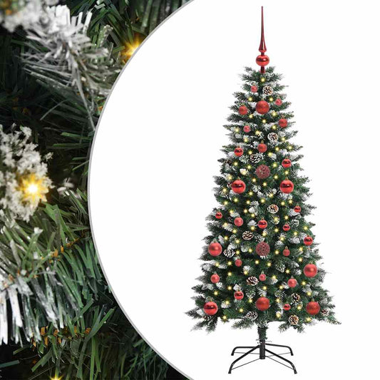 Künstlicher Weihnachtsbaum mit 150 LEDs mit Ständer Grün 120 cm
