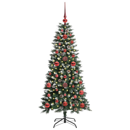 Künstlicher Weihnachtsbaum mit 150 LEDs mit Ständer Grün 120 cm