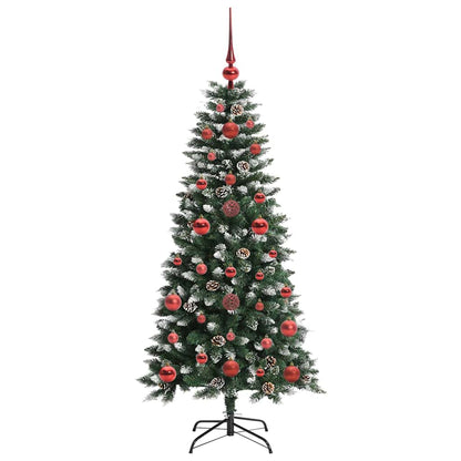 Künstlicher Weihnachtsbaum mit 150 LEDs mit Ständer Grün 120 cm