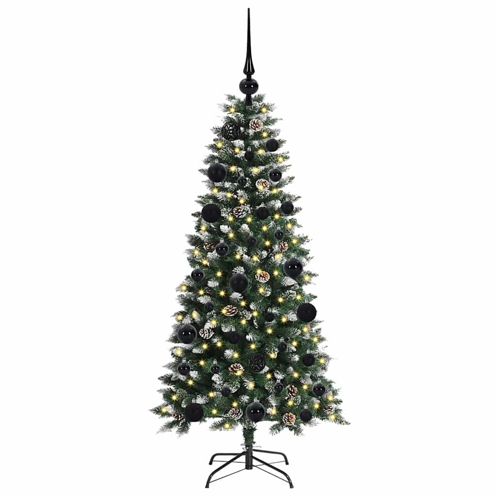 Künstlicher Weihnachtsbaum mit 150 LEDs mit Ständer Grün 120 cm