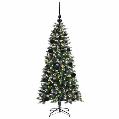 Künstlicher Weihnachtsbaum mit 150 LEDs mit Ständer Grün 120 cm
