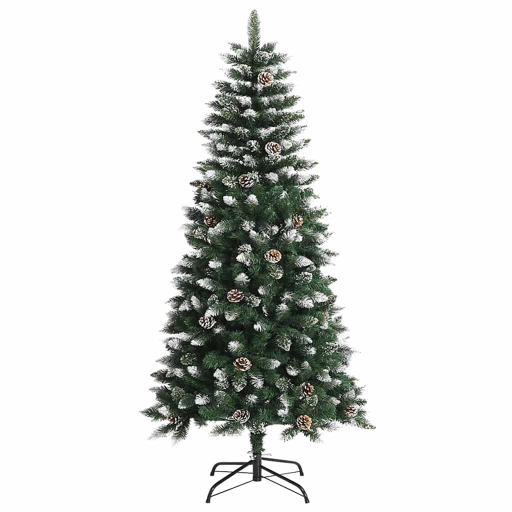 Künstlicher Weihnachtsbaum mit 150 LEDs mit Ständer Grün 120 cm