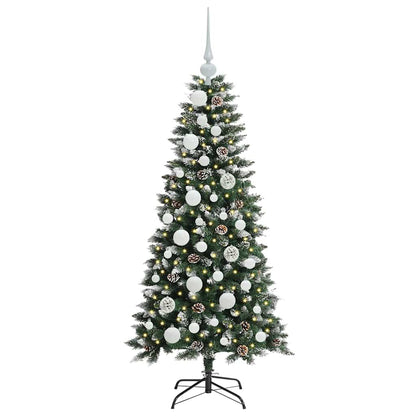 Künstlicher Weihnachtsbaum mit 150 LEDs mit Ständer Grün 120 cm