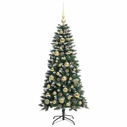 Künstlicher Weihnachtsbaum mit 150 LEDs mit Ständer Grün 120 cm