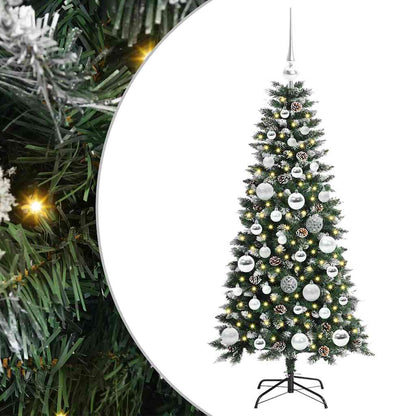 Künstlicher Weihnachtsbaum mit 150 LEDs mit Ständer Grün 120 cm