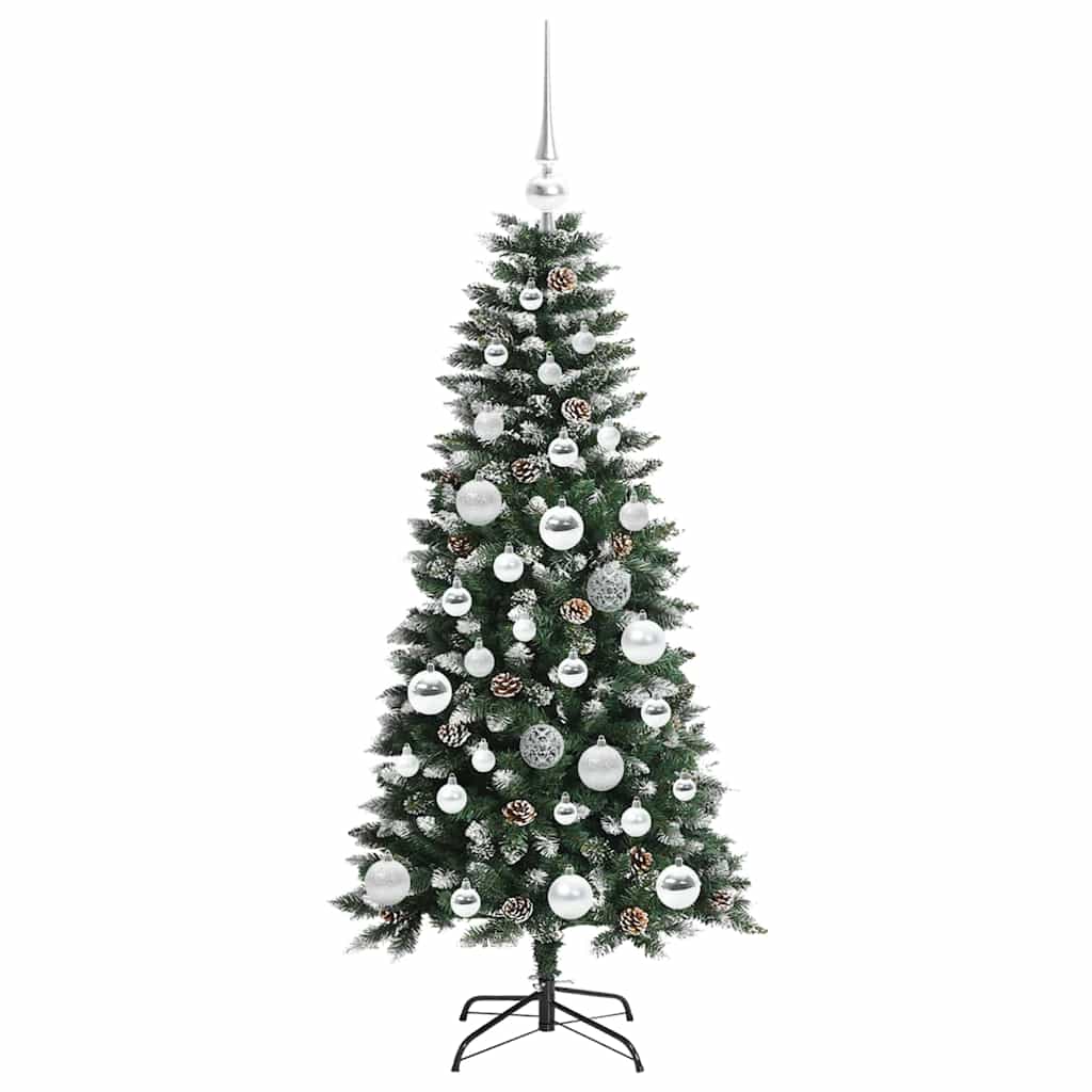 Künstlicher Weihnachtsbaum mit 150 LEDs mit Ständer Grün 120 cm