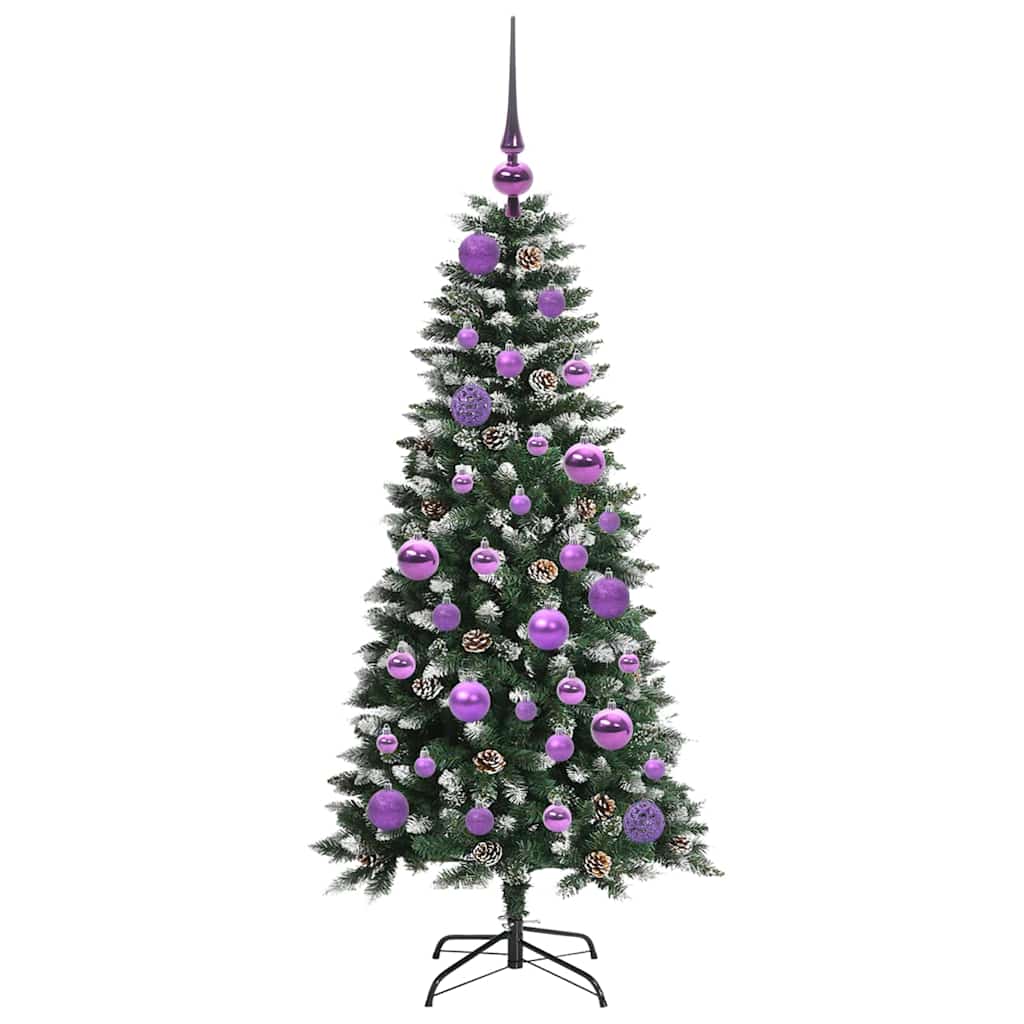 Künstlicher Weihnachtsbaum mit 150 LEDs mit Ständer Grün 120 cm
