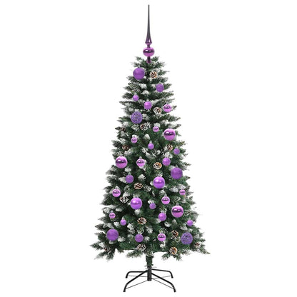 Künstlicher Weihnachtsbaum mit 150 LEDs mit Ständer Grün 120 cm