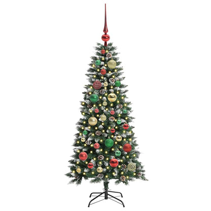 Künstlicher Weihnachtsbaum mit 150 LEDs mit Ständer Grün 120 cm