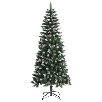 Albero di Natale artificiale con 150 LED, verde, 66 x 66 x 150 cm