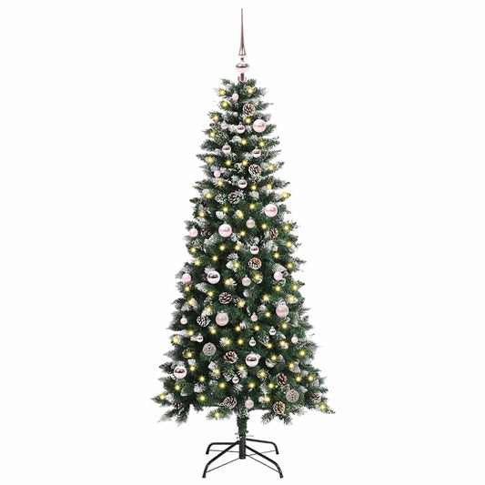 Künstlicher Weihnachtsbaum mit 150 LEDs mit Ständer Grün 150 cm