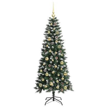 Künstlicher Weihnachtsbaum mit 150 LEDs mit Ständer Grün 150 cm