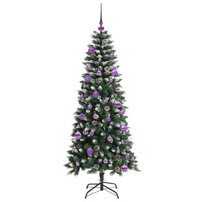 Künstlicher Weihnachtsbaum mit 150 LEDs mit Ständer Grün 150 cm