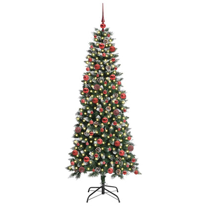 Künstlicher Weihnachtsbaum mit 300 LEDs mit Ständer Grün 180 cm