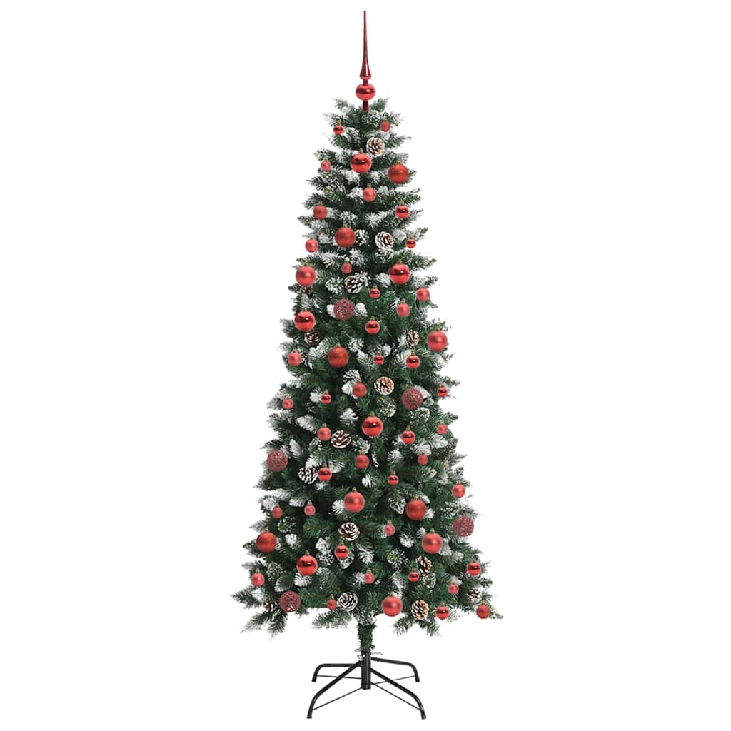 Künstlicher Weihnachtsbaum mit 300 LEDs mit Ständer Grün 180 cm