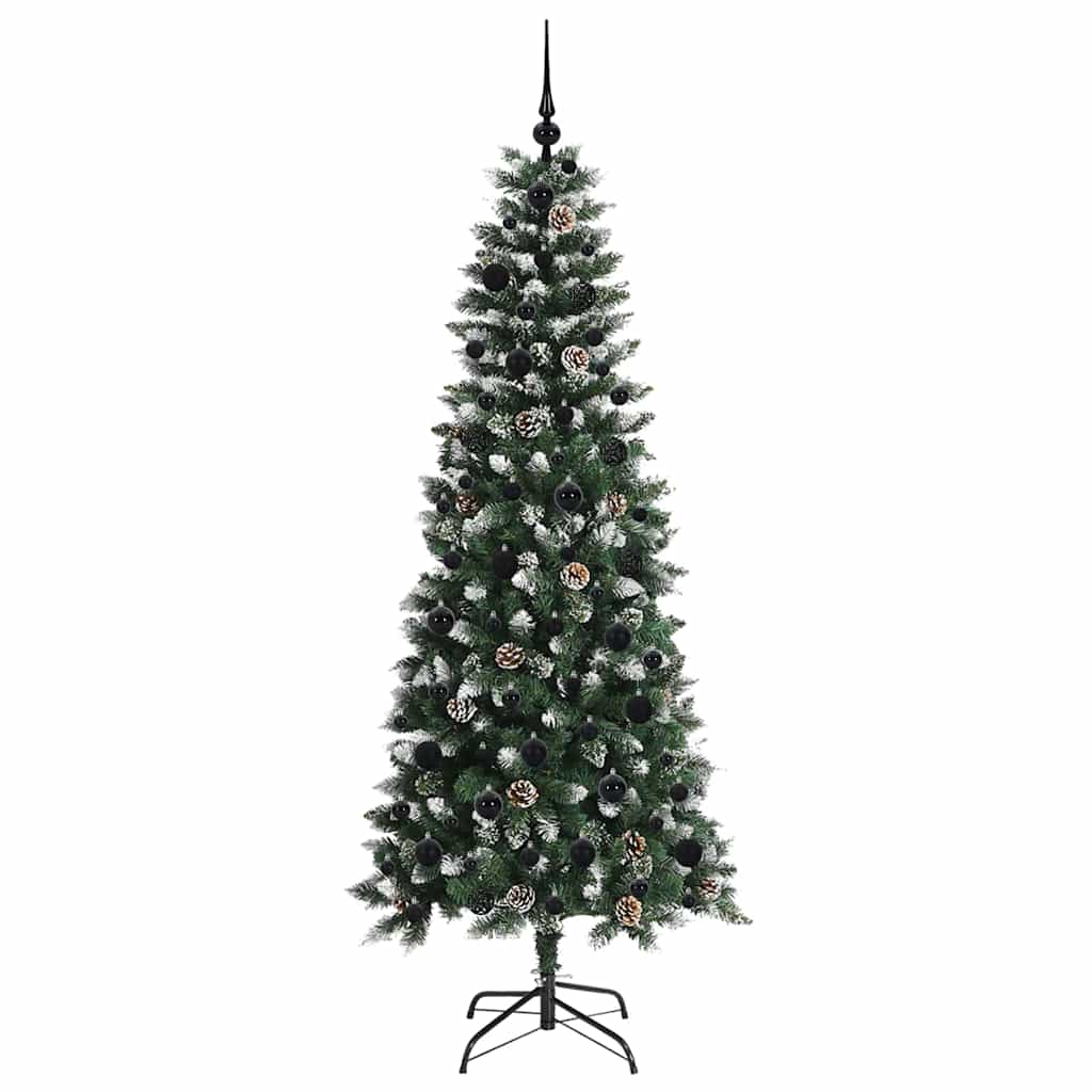 Künstlicher Weihnachtsbaum mit 300 LEDs mit Ständer Grün 180 cm