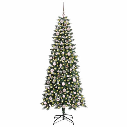 Künstlicher Weihnachtsbaum mit 300 LEDs mit Ständer Grün 180 cm
