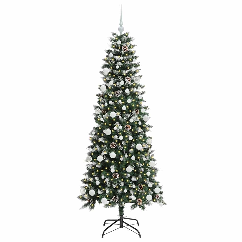 Künstlicher Weihnachtsbaum mit 300 LEDs mit Ständer Grün 180 cm