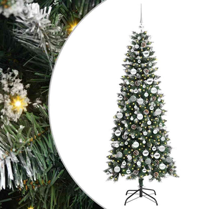 Künstlicher Weihnachtsbaum mit 300 LEDs mit Ständer Grün 180 cm