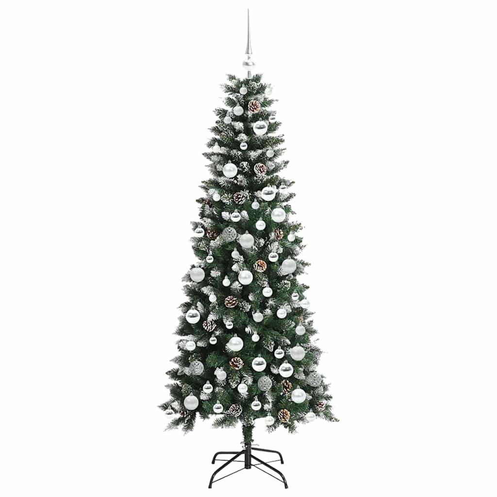 Künstlicher Weihnachtsbaum mit 300 LEDs mit Ständer Grün 180 cm