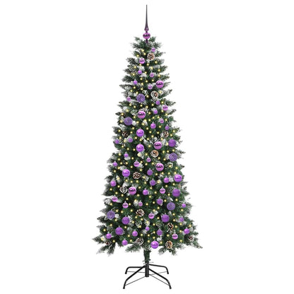 Künstlicher Weihnachtsbaum mit 300 LEDs mit Ständer Grün 180 cm