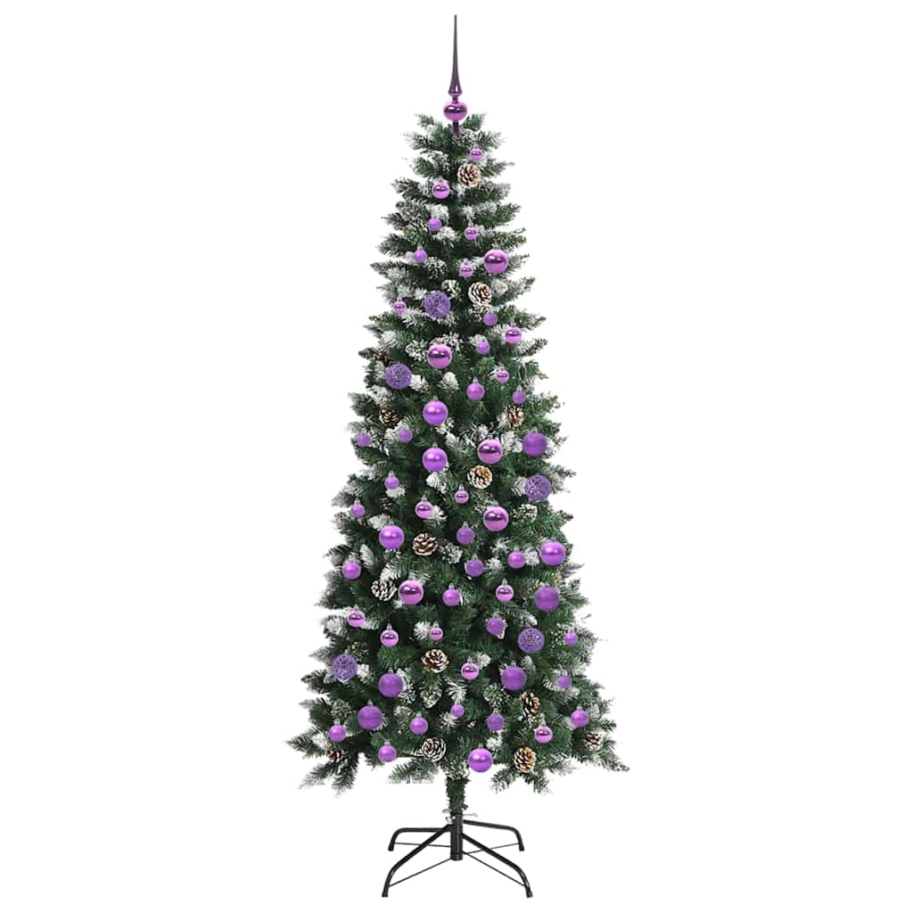 Künstlicher Weihnachtsbaum mit 300 LEDs mit Ständer Grün 180 cm