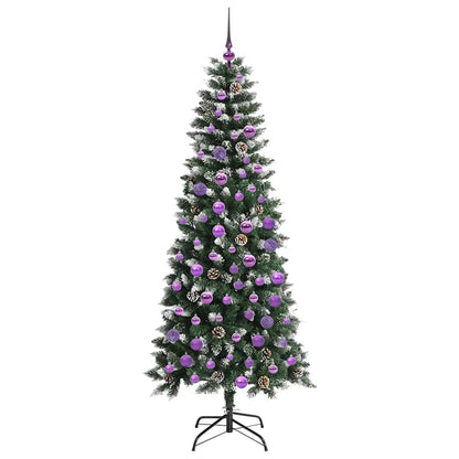 Künstlicher Weihnachtsbaum mit 300 LEDs mit Ständer Grün 180 cm