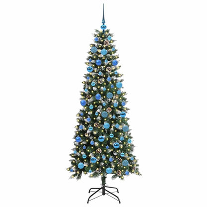 Künstlicher Weihnachtsbaum mit 300 LEDs mit Ständer Grün 180 cm