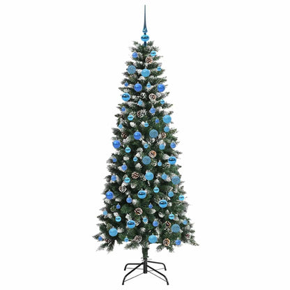 Künstlicher Weihnachtsbaum mit 300 LEDs mit Ständer Grün 180 cm