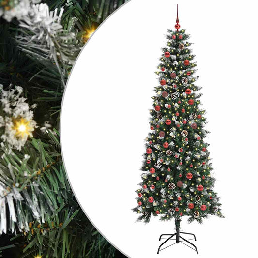 Künstlicher Weihnachtsbaum mit 300 LEDs mit Ständer Grün 210 cm