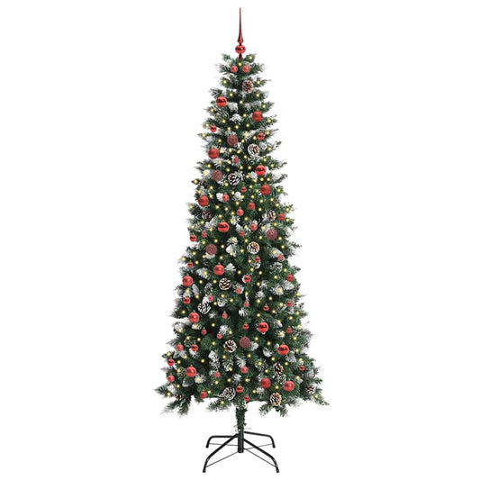 Künstlicher Weihnachtsbaum mit 300 LEDs mit Ständer Grün 210 cm