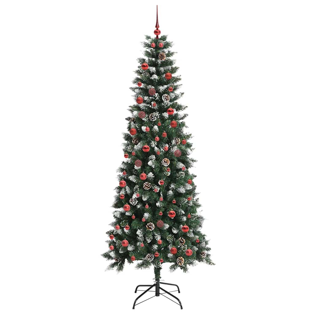 Künstlicher Weihnachtsbaum mit 300 LEDs mit Ständer Grün 210 cm