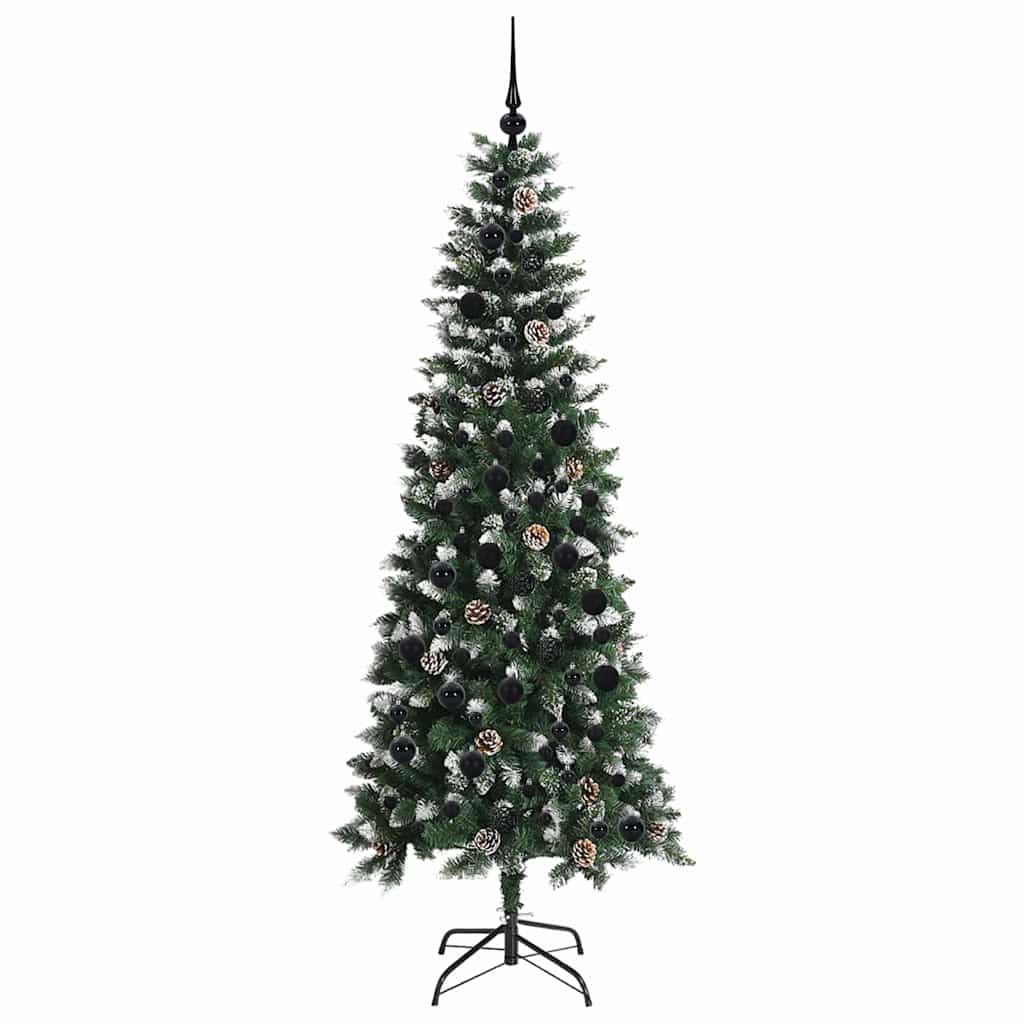 Künstlicher Weihnachtsbaum mit 300 LEDs mit Ständer Grün 210 cm