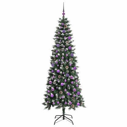 Albero di Natale artificiale con 300 LED, verde, 86 x 86 x 210 cm