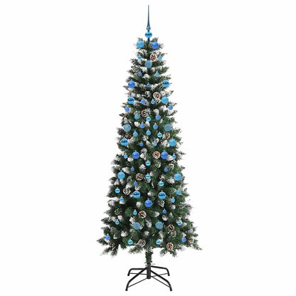 Künstlicher Weihnachtsbaum mit 300 LEDs mit Ständer Grün 210 cm
