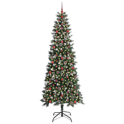 Künstlicher Weihnachtsbaum mit 300 LEDs mit Ständer Grün 240 cm
