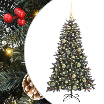 Künstlicher Weihnachtsbaum Grün 120 cm PVC, Plastik und Stahl